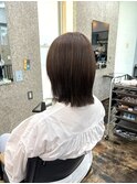 トリートメント縮毛矯正 × 切りっぱなしボブ