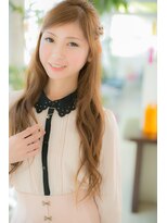 エヌアンドエーコンティ(N&A CONTi)&nbsp;大人ガーリー×キャメルベージュ×カールアレンジ