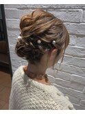 メッシーバンアレンジ ラフ 結婚式 二次会 卒業式 袴 振袖 登戸