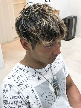 アンルポン(un.le.pont) [m]★un le pont★くせ毛風パーマケアブリーチフェザーマッシュ