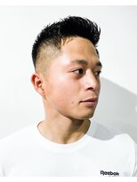 フジヤマ バーバー ショップ(FUJIYAMA BARBER SHOP)&nbsp;七三オールバックツイストパーマコンマヘア