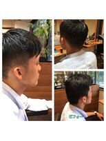 スープレックス ヘアーデザイン(SOUPREX HAIR DESIGN) トップ伸ばしかけ、伸びるまでのツナギ刈り上げ！20代 30代 40代