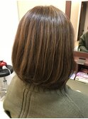 白髪ぼかし☆ボブ