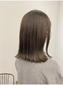 【LILIANA】やわらかオリーブベージュと切りっぱなしミディ♪