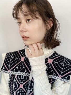 コフィー バイ メルト 吉祥寺(cofy by melt) 【cofy】ミニボブ外ハネナチュラル前髪ハイライトアッシュ