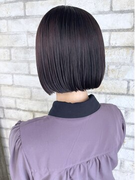 アルバム 池袋(ALBUM) ピンクブラウンフィルターカラー_外ハネボブ_ba396522