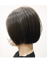 ウィスカーヘアー(whisker hair)&nbsp;シンプルボブ　ダークベージュボブ