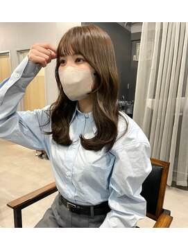 カミエ(kamie) *透明感グレージュ 顔周りカット くびれ 三宮 神戸