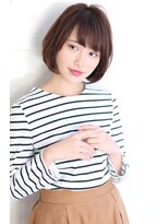 オーロ 西宮店(ORO)&nbsp;ふんわり透明感ダークブラウンボブ