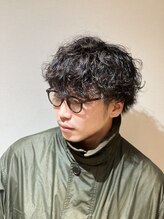 ブローチェアヴェダ マッシュスパイラルパーマ【メンズ/メンズカット/パーマ】