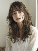 ★グレージュデザインカラーハッシュカットツートンカラーボブ
