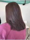 小顔効果レイヤーカット＋透明感カラー