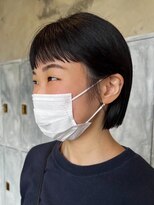 ニュイ(NUIT)&nbsp;大人マッシュショート丸みショート黒髪ショートベリーショート