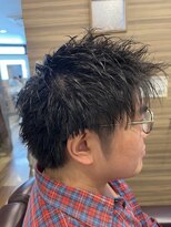 銀座マツナガ 神田店&nbsp;さわやかツーブロックスパイキーショート人気