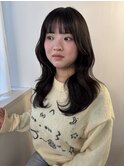 レイヤーカット/ブラウンカラー/韓国/髪質改善