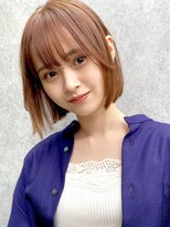 エリマ 横浜西口(elima)&nbsp;横浜西口大人ショートボブイルミナカラー丸みレイヤーくびれ