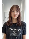 フェイスレイヤー×くびれミディアム似合わせ顔周りカット