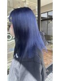【ゾエ】青髪/艶髪/ブルー/ブリーチ/ダブルカラー/ブルベ/寒色