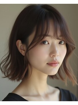 エス 天満扇町(esu) yaナチュラルブラウンカラー/ミディアムヘア/レイヤーカット