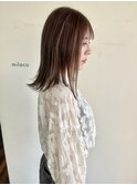 赤髪からベージュにチェンジ