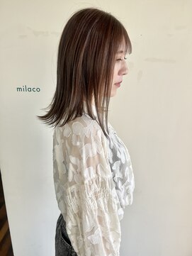 ミラコ(milaco) 赤髪からベージュにチェンジ