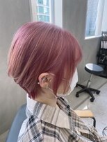 ネウィ 池袋(newi) ブリーチ1回ピンクカラー