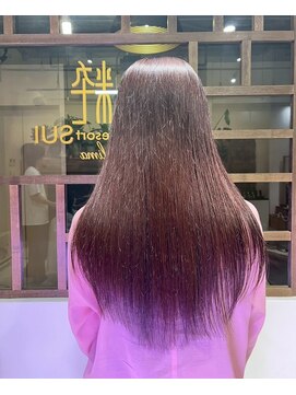 ヘアリゾート粋 リマ 銀座店(lima) ストレートロング/ナチュラルブラウン/透明感カラー