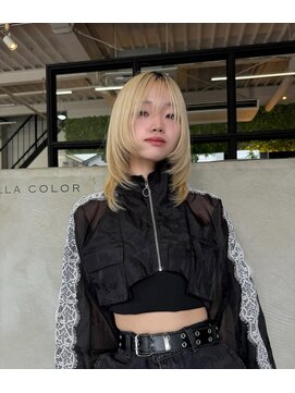 ヴィオラカラー(VIOLLA COLOR) 顔まわりレイヤー×韓国へア/小倉