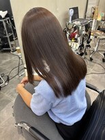 ファビ 渋谷(Fab) くびれヘア/暗めカラー/アプリコットオレンジ/縮毛矯正