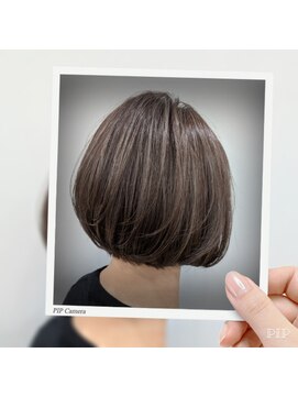 細め白髪ぼかしハイライト。。