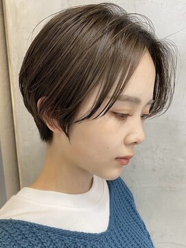 エリマ 横浜西口(elima) 横浜ショートボブミルクティーベージュヘーゼルベージュカラー