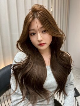 ボタン テンジン(VOTAN tenjin) 【木串楽人】伸ばし前髪/ロング/前髪/マロンベージュ