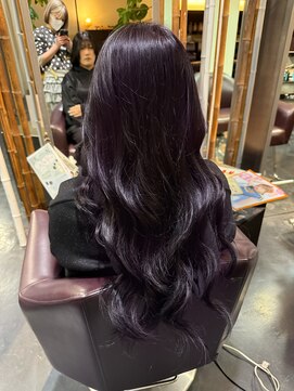 サラジュ 西宮北口店(SARAJU) #ラベンダーブラック　#透明感　#トーンダウン