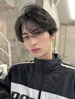 サイン メンズ 渋谷(SIGN men's)&nbsp;フェザーパーマダウンパーマニュアンスパーマセンターパート