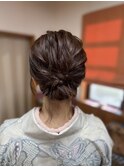 結婚式お呼ばれ/アップスタイル