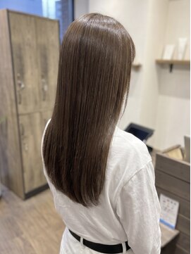 ニコリヘアワークス(nicori hair works) ロング×ストレート×ナチュラルブラウン3