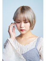 ユニックス Mark Is みなとみらい店(UNIX)&nbsp;【UNIXみなとみらい】大人かわいい耳掛けボブ×ハイトーン