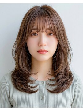 ウィールール 手稲店(WE RULE) 透明感ダブルカラーグレージュカラーくびれレイヤー夏カラー