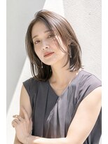 アッシュ 学芸大学店(Ash)&nbsp;ミディアムボブ/大人女性/シアーベージュ/髪質改善/白髪ぼかし