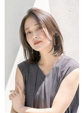 アッシュ 学芸大学店(Ash) ミディアムボブ/大人女性/シアーベージュ/髪質改善/白髪ぼかし