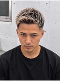 短髪　大人　ハイトーン　メッシュ