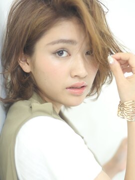 キース ヘアアンドメイク 恵比寿(kith. hair&make) 大人アップバングミディ