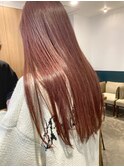 ピンクベージュカラー　stylist 菅野竜矢