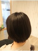ダークアッシュショートボブ
