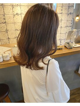 ロティー 天神(loty) 【天神今泉loty】切りっぱなしミディアム×ラベンダーグレージュ