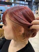 ヘアーサロン キー(Key) ディープピンキーオレンジインナー