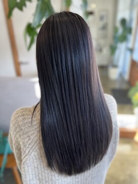 オーヘアールーム O hair-room ネイビーブラック