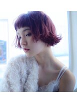 個性派ボブ　チェリーピンク　【池袋】
