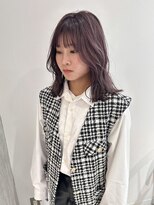 ヨーク(YOKE)&nbsp;YOKE 切りっぱなしボブ結べるボブピンクラベンダーアッシュ