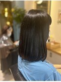 コアミートリートメントとオイルカラーでつやつやに!